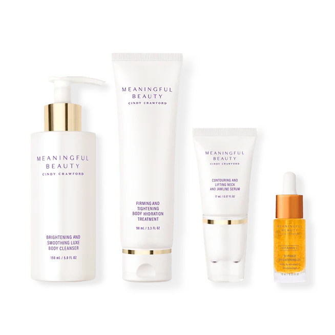 4-Piece Essentials Bodycare System with Vitamin C Bi-Phase Brightening Oil